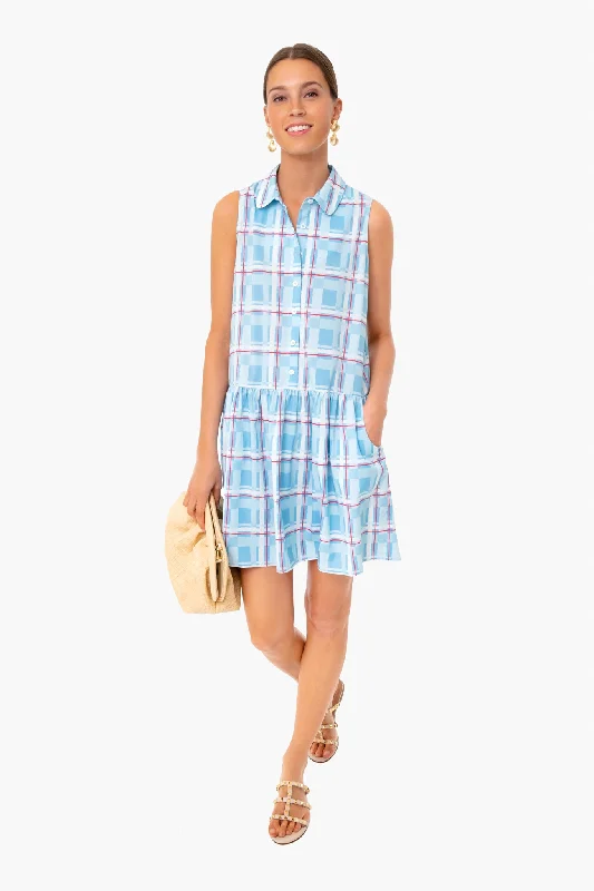 Westport Trellis Sleeveless Hayes Shirt Dress