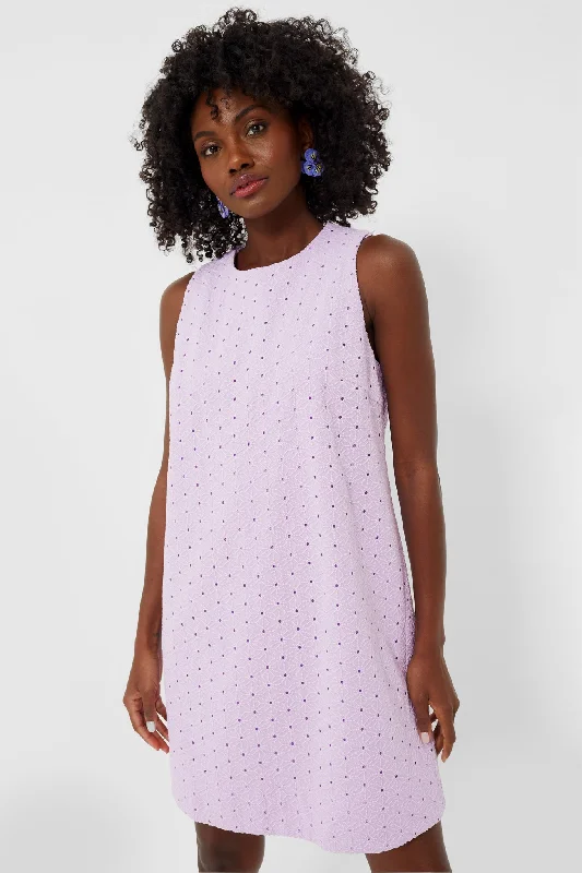 Lavender Eyelet Sleeveless Folly Dress