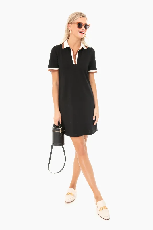 OLD Black Hutton Polo Dress