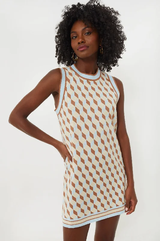 Ocean Spray Knit Geo Marie Dress