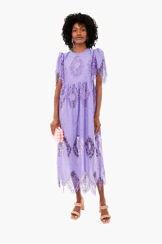 Lilac Lace Catalina Dress