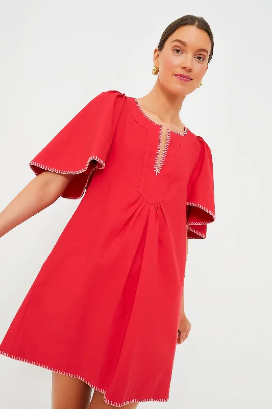 Poppy Stitch Finley Flutter Sleeve Dress