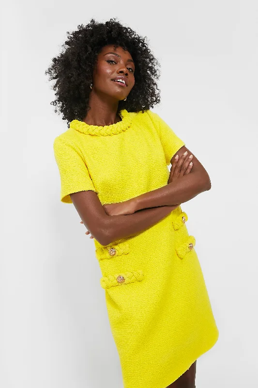 Limoncello Tweed Jackie Dress