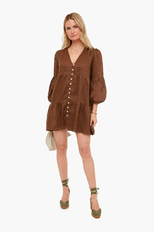 Chocolate Dija Mini Dress