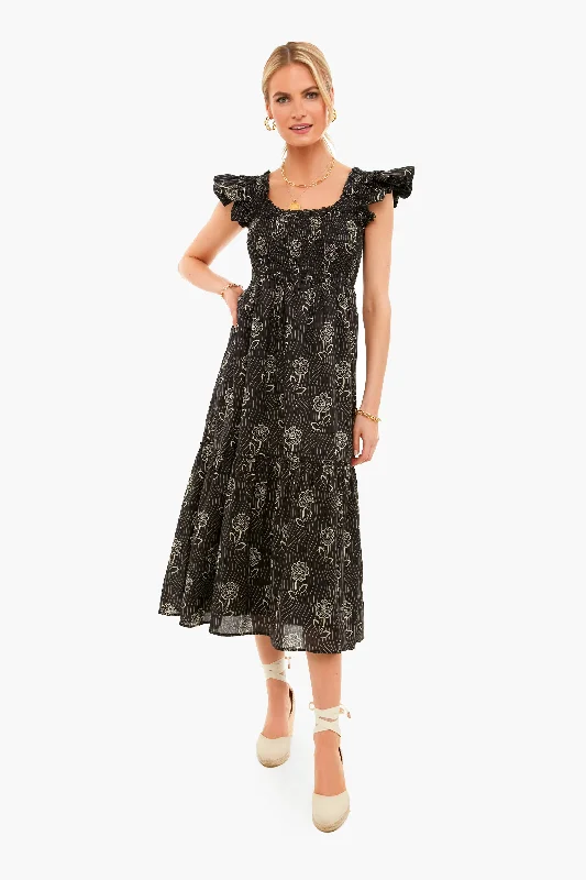 Midnight Posy Mallie Dress