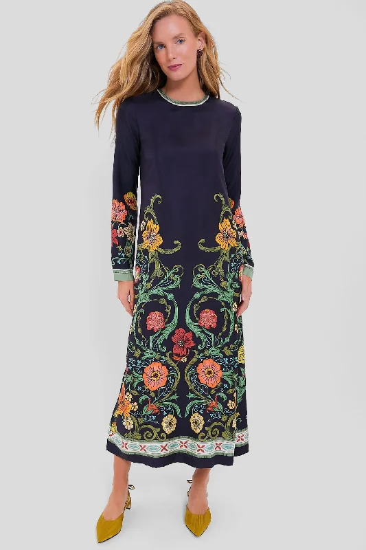 Botticelli Placee Long Sleeve Swing Dress