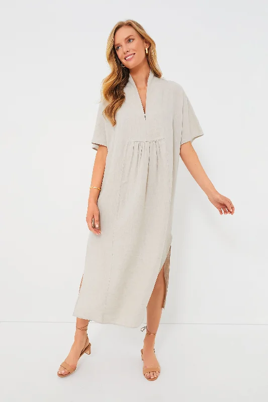 Natural Linen Turlington Caftan