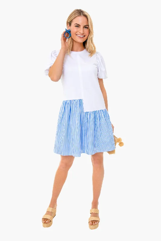 Blue Stripe Roxy Dress