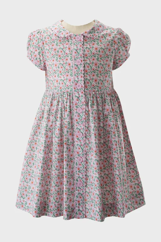 Wild Flower Button-Front Dress