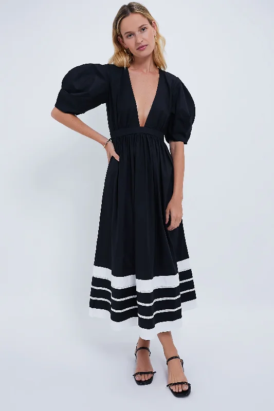 Black and White Miel Dress