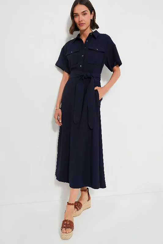 Navy Lucienne Maxi Dress