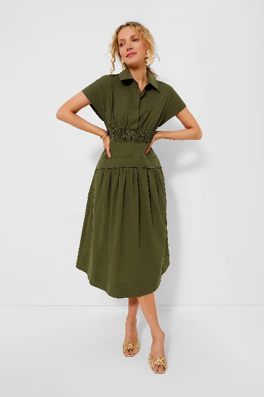 Army Green Cameran Dress