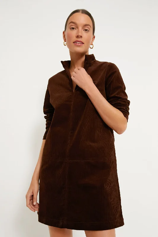 Brown Corduroy Clifton Dress