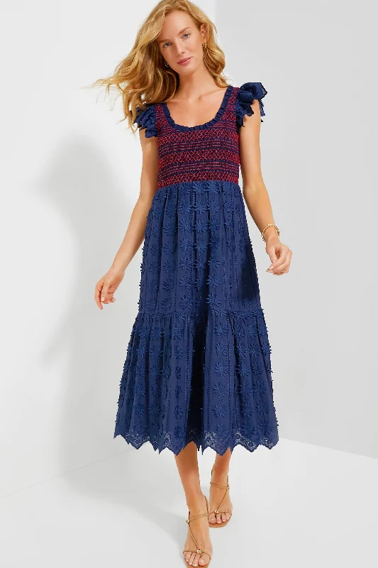 Navy Lace Mallie Dress