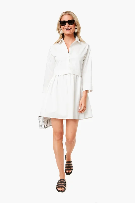 White Elia Shirt Dress