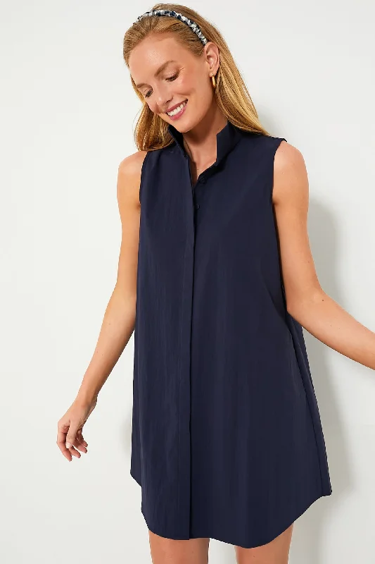 Navy Sleeveless Charlie Dress