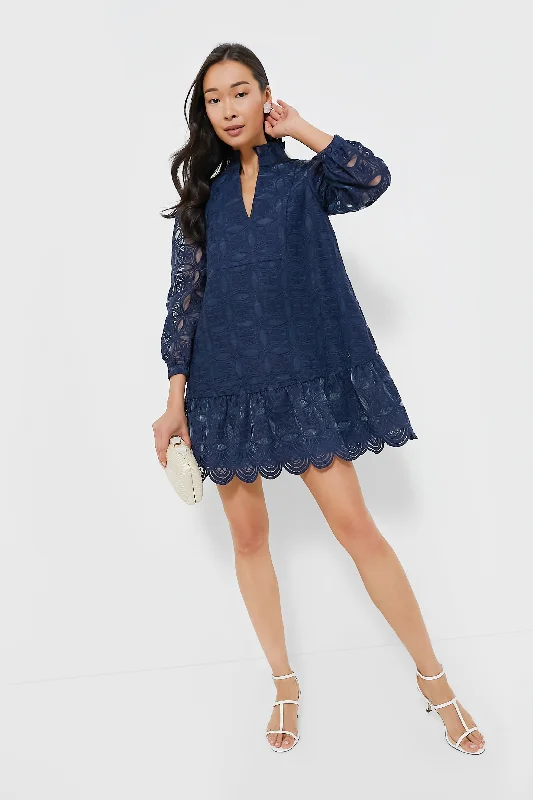 Navy Organza Palmerston Dress