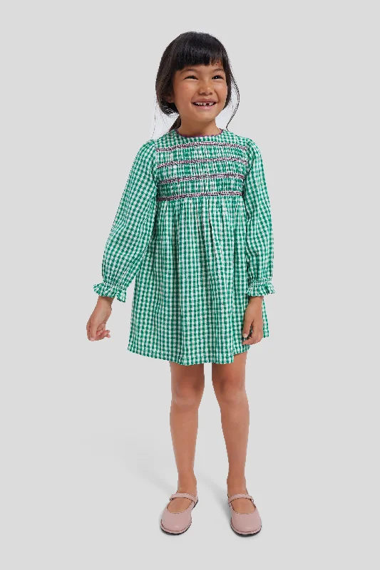 Gingham Green Malice Dress