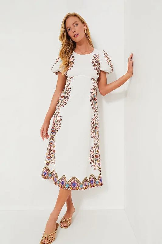 Lagos Print Hope Midi Dress