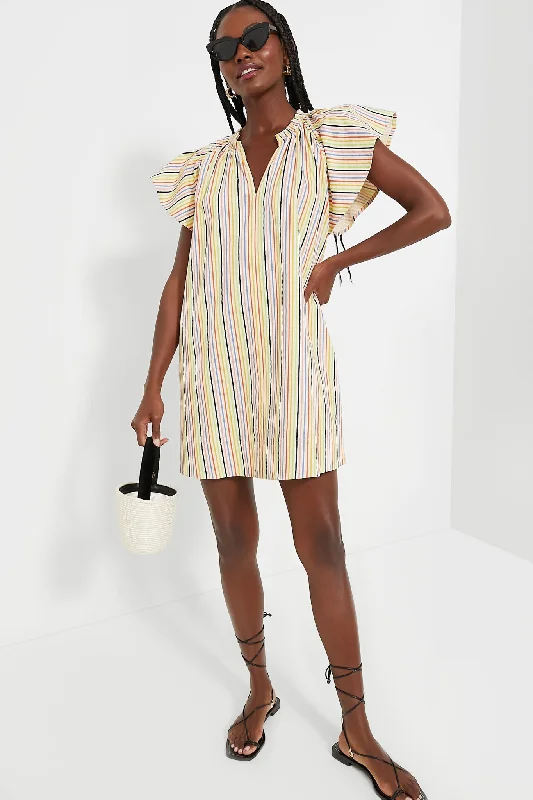 Rainbow Stripe Vivi Dress