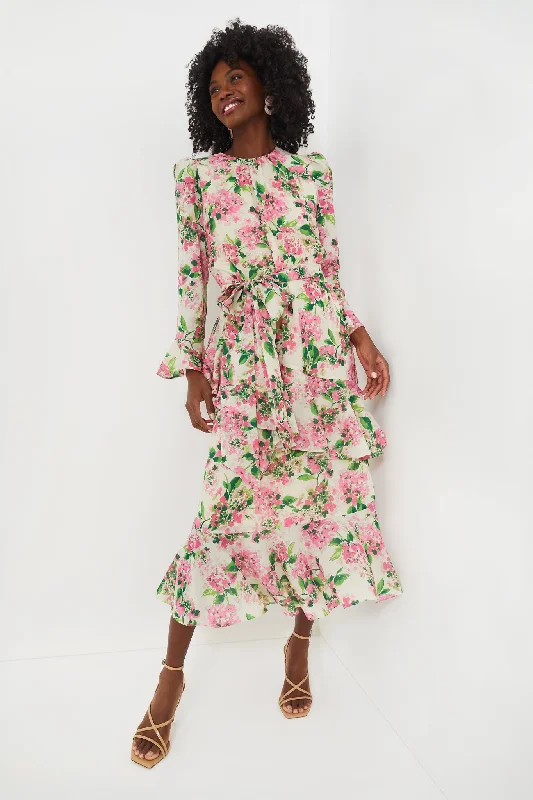 Gossamer Pink Hydrangea Sasha Dress