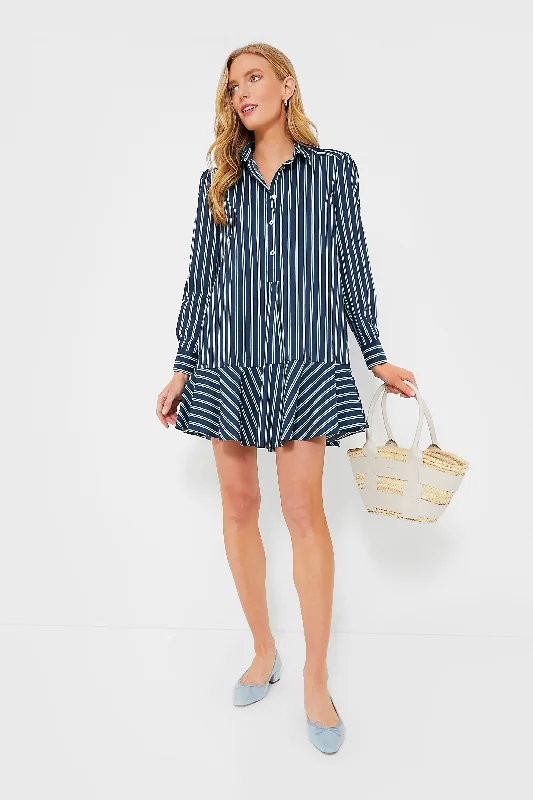 Lagoon Stripe Callahan Shirt Dress