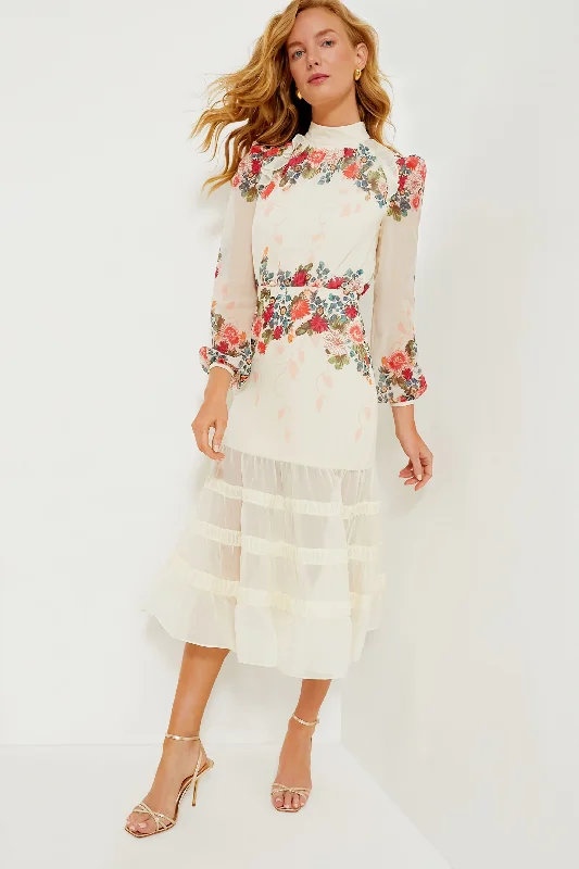 Jardine Cream Jacqui C Dress