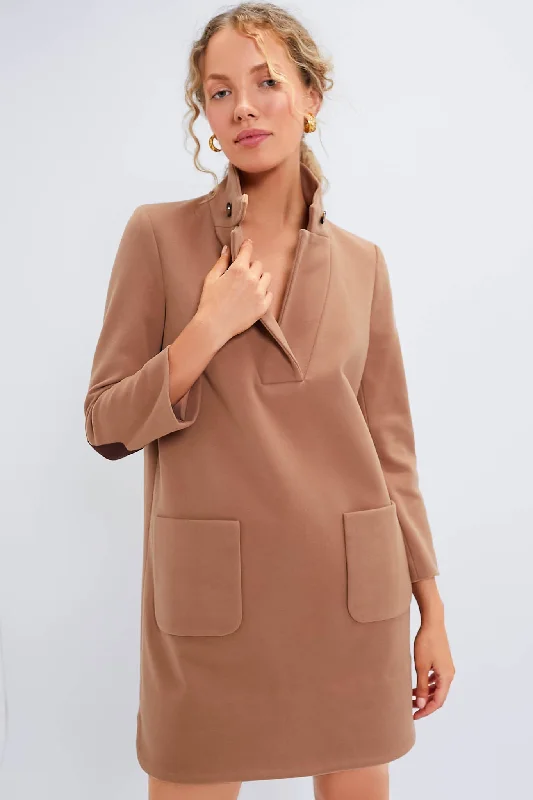 Camel Emerson Coat Dress