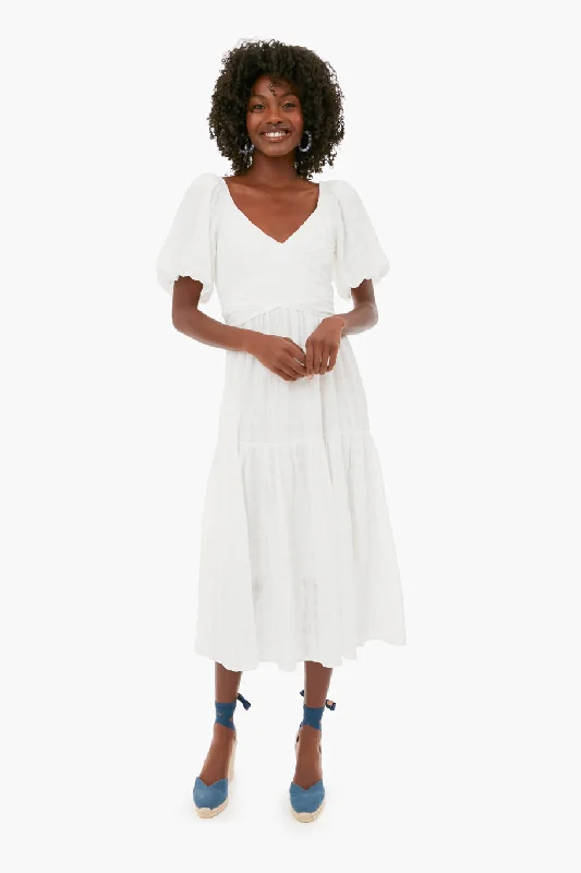 White Sydney Midi Dress