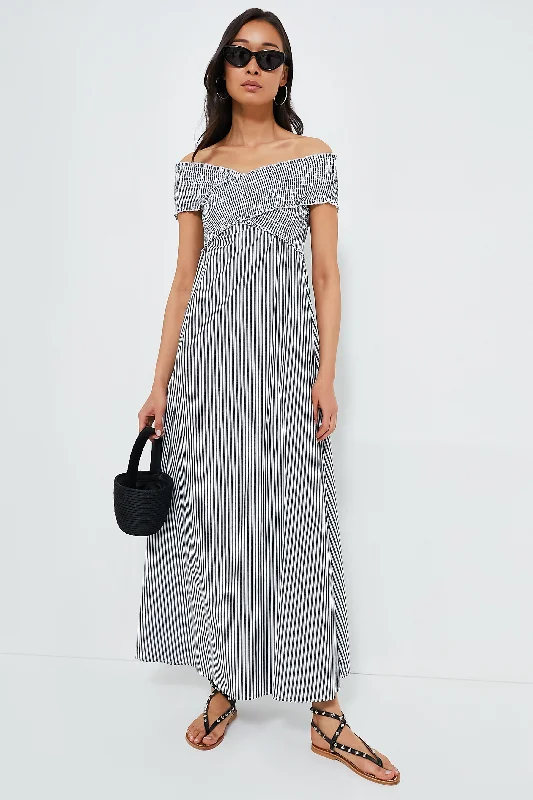 Black Stripe Santino Maxi