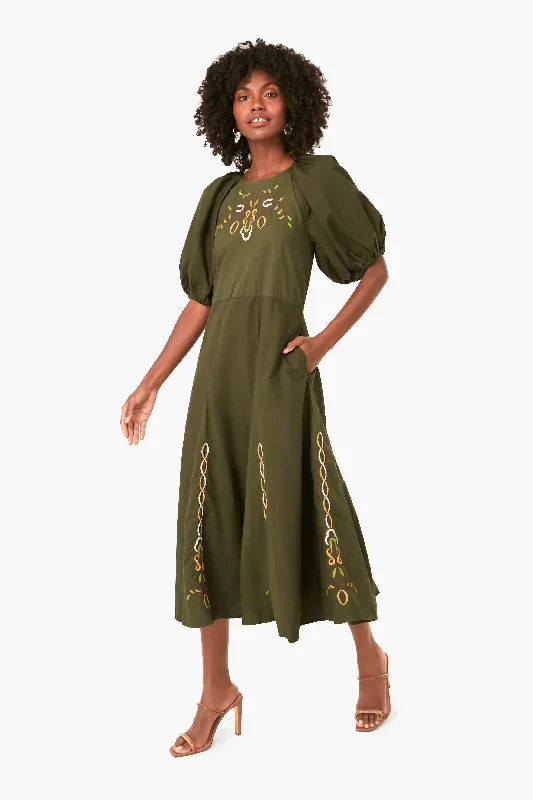 Forest Green Gertrude Dress