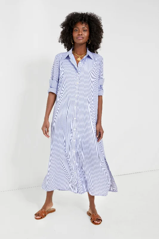 Blue Stripe Griffin Dress