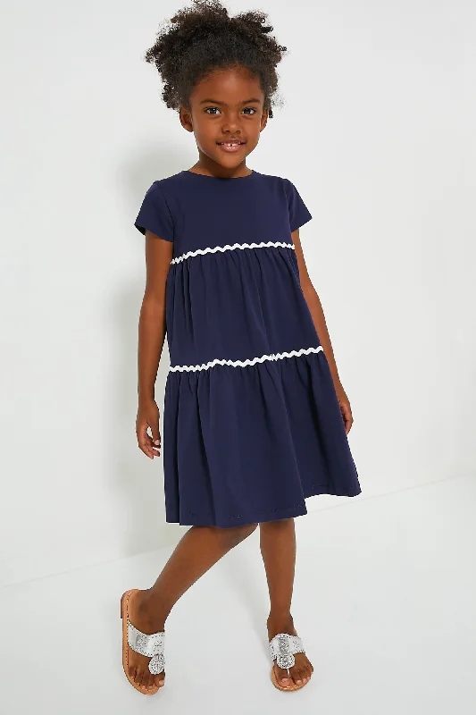 Ric Rac Tiered Jersey Dress