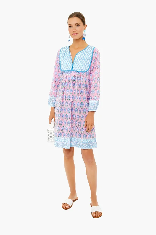 Eva Pink Pineapple Jaipur Dress