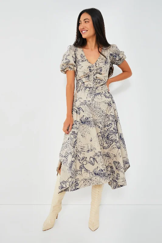 Yaffe Print Sydney Midi Dress