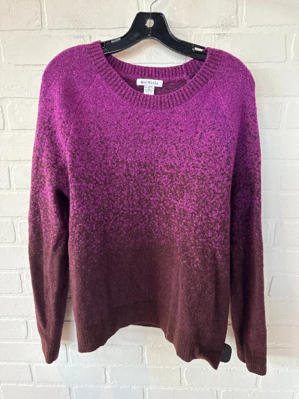 Sweater By Athleta In Purple, Size: L