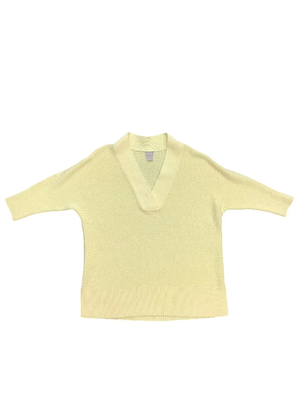 Sweater By Chicos In Yellow, Size: M