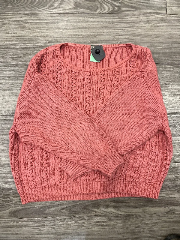 Sweater By Clothes Mentor In Pink, Size: M