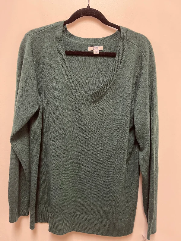 Sweater By Croft And Barrow In Green, Size: Xl