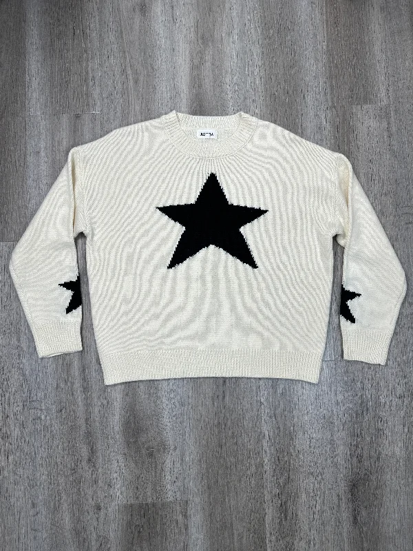 Sweater By Adora In White, Size: L