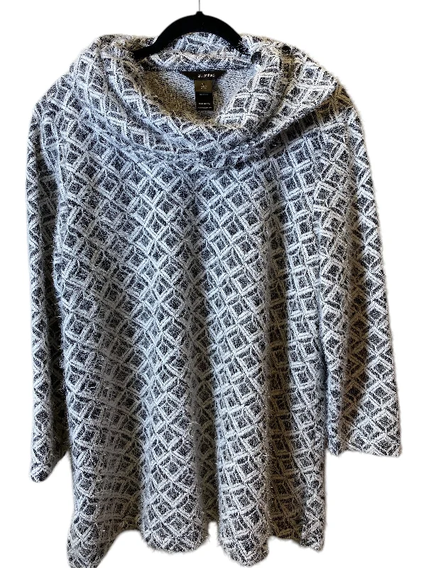 Sweater By Ali Miles In Geometric Pattern, Size: Xl