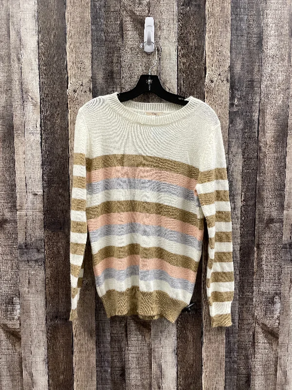 Sweater By Andree By Unit In Cream, Size: S