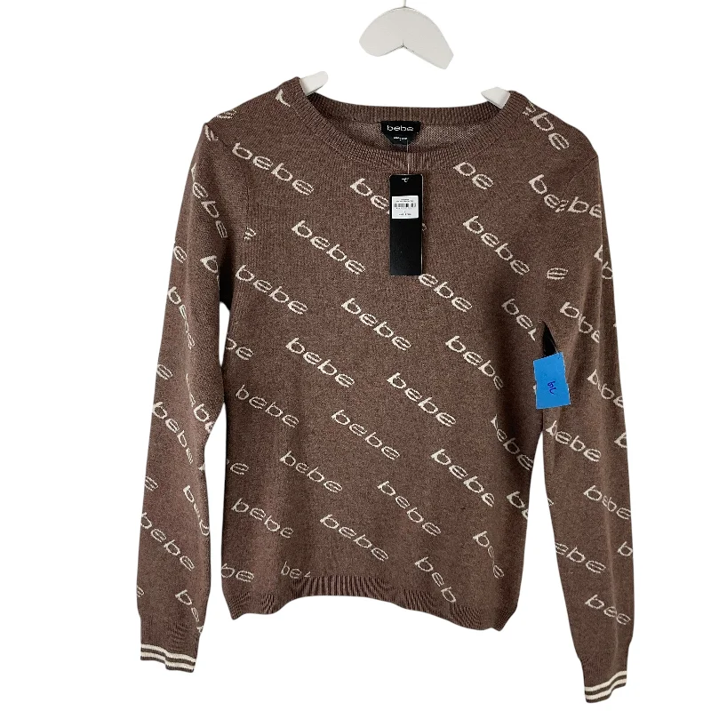 Sweater By Bebe In Brown, Size: L