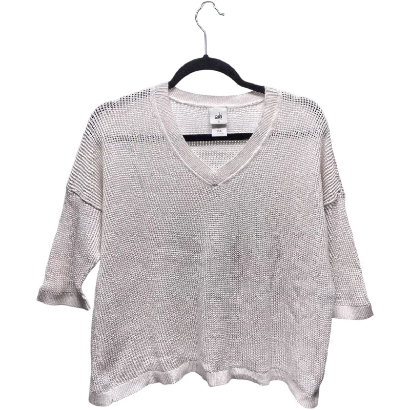 Sweater By Cabi In White, Size: S