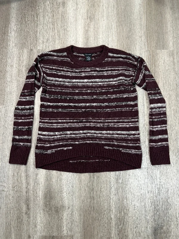 Sweater By Calvin Klein In Grey & Purple, Size: M