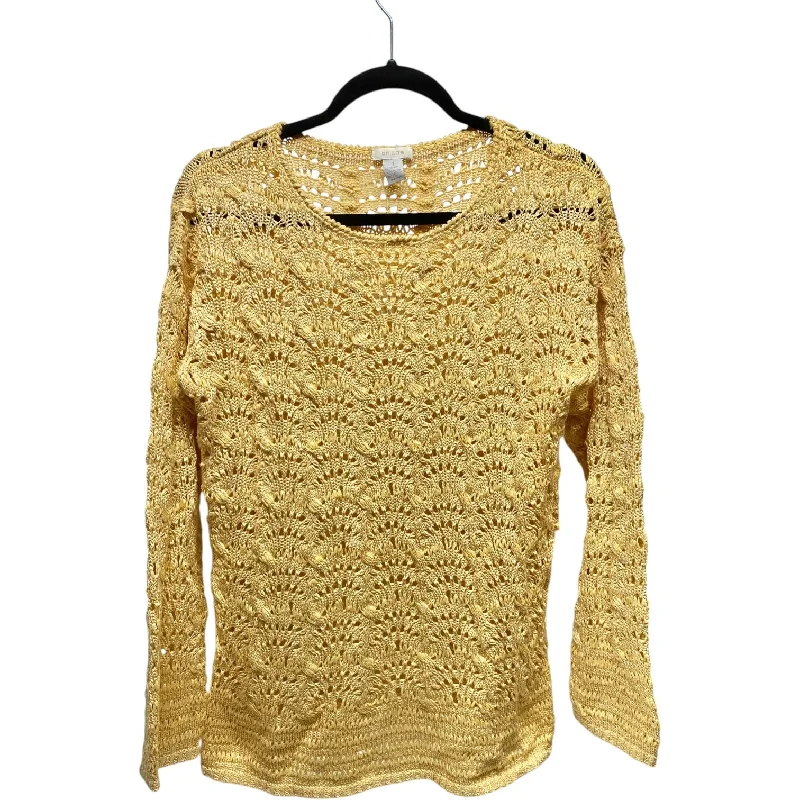 Sweater By Chicos In Yellow, Size: M