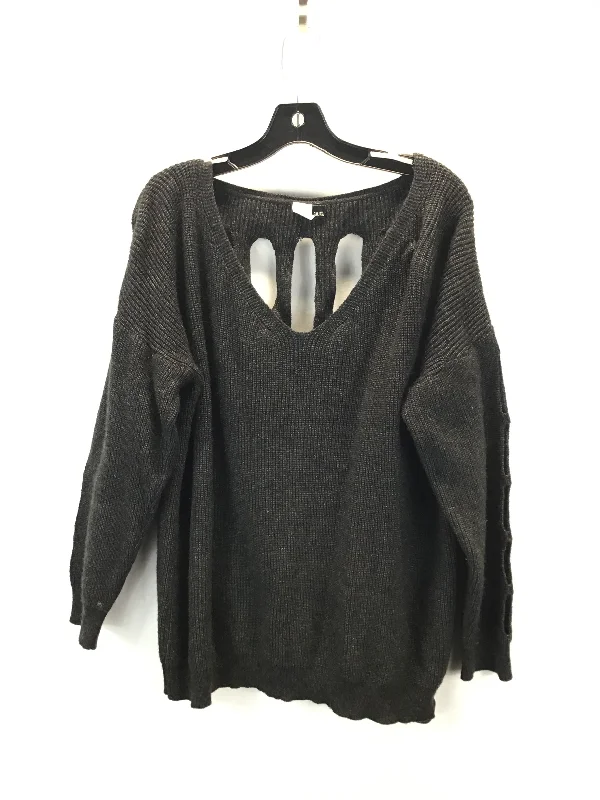 Sweater By Clothes Mentor In Black & Grey, Size: 3x