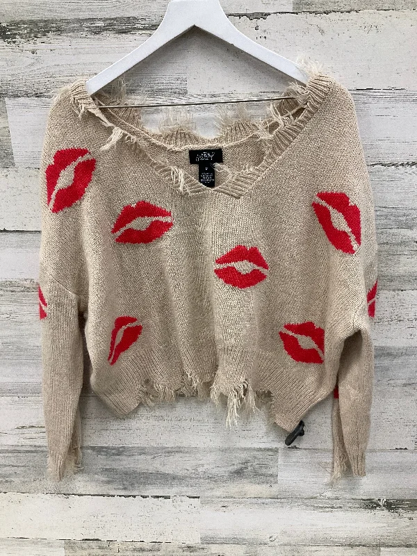 Sweater By Clothes Mentor In Tan, Size: M