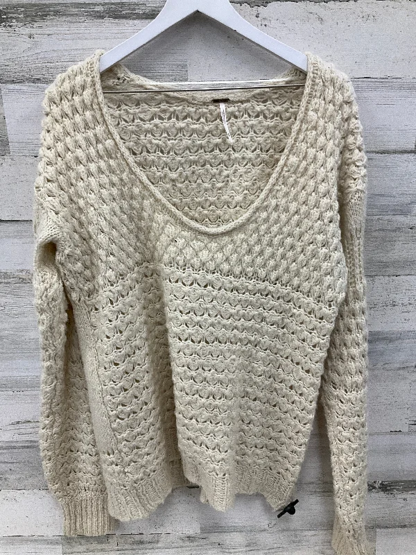 Sweater By Free People In Cream, Size: M