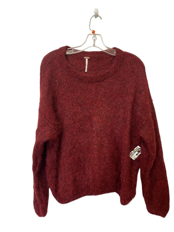 Sweater By Free People In Red, Size: Xs